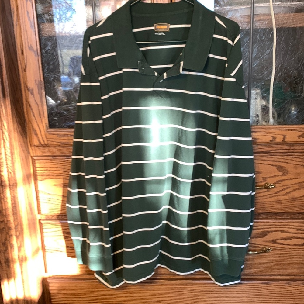 Big and tall long sleeved polo